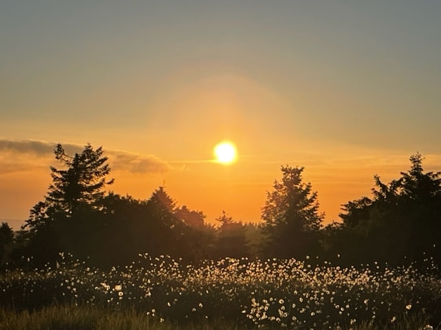 Couché de soleil Hautes Chaumes